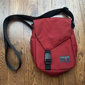 Tom Bihn Small Cafe Bag Mars Red Ballistic Nylon Crossbody USA Made Travel